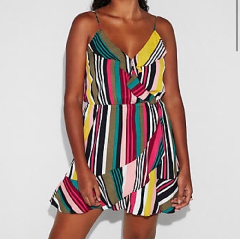 Striped Colorful Express Mini Summer Dress